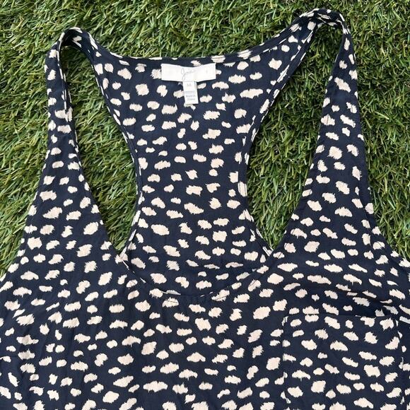 Joie Drew D Cheetah 100% Silk Lightweight Relaxed Fit Razorback Tank Top Size M - Picture 4 of 10